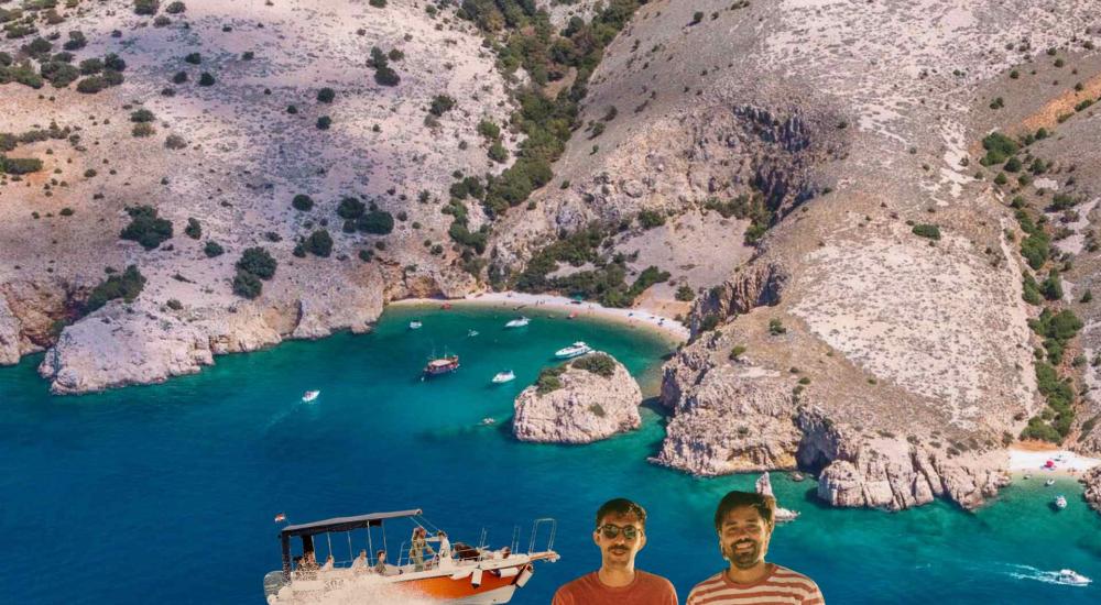 Half day boat excursion from Punat to Wild bays